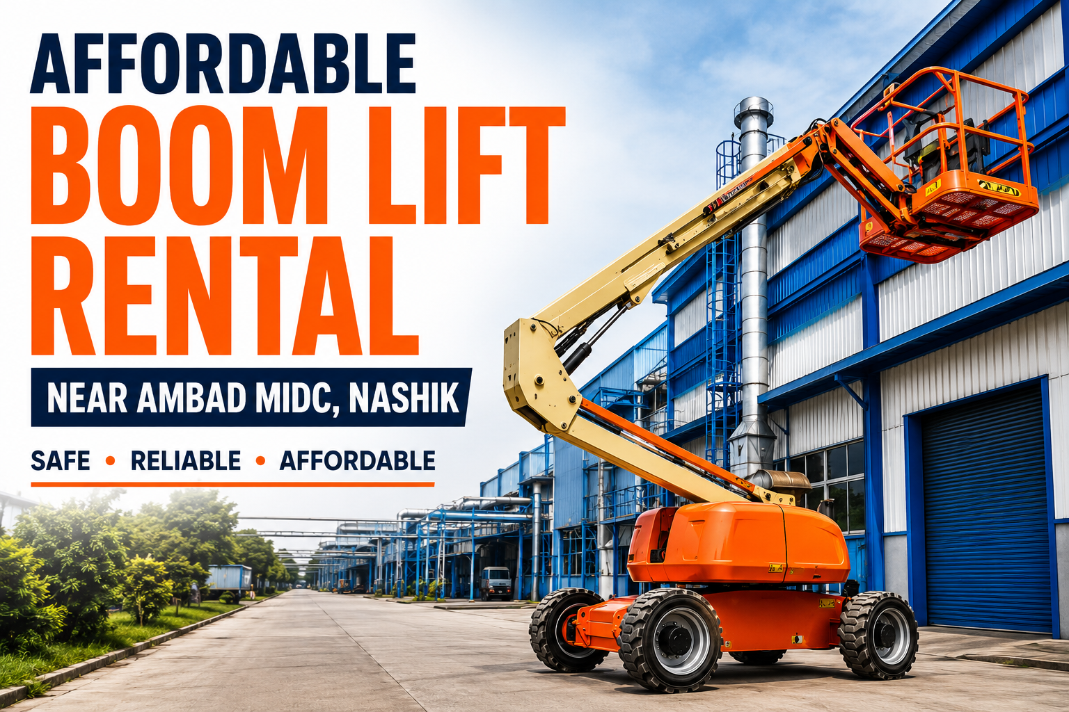 Affordable boom lift rental in Nashik